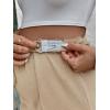 imageVerdusa Womens Maternity Drawstring High Waist Wide Leg Pregnancy Long PantsKhaki