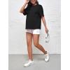 imageVerdusa Womens Maternity Drop Shoulder Short Sleeve Loose T Shirt TopBlack