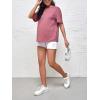 imageVerdusa Womens Maternity Drop Shoulder Short Sleeve Loose T Shirt TopDusty Pink