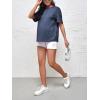 imageVerdusa Womens Maternity Drop Shoulder Short Sleeve Loose T Shirt TopNavy Blue