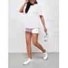 imageVerdusa Womens Maternity Drop Shoulder Short Sleeve Loose T Shirt TopWhite