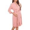 imageVerdusa Womens Maternity Halloween Pajamas Embroidery Patterns 34 Length Sleeve Maternity RobePink