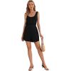 imageVerdusa Womens Maternity Scoop Neck Button Front High Waist Tank RomperBlack