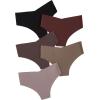 imageVerdusa Womens Maternity Seamless Underwear Pregnancy Briefs Under The Bump 5 PackDusty Pink Brown