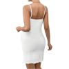 imageVerdusa Womens Maternity Tie Front Sleeveless Short Bodycon Cami DressWhite