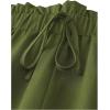 imageVerdusa Womens Plus Size Tie Knot Paperbag Waist Loose Wide Leg Pants