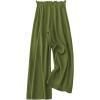 imageVerdusa Womens Plus Size Tie Knot Paperbag Waist Loose Wide Leg Pants