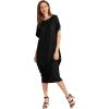 imageVerdusa Womens Short Sleeve Loose Long Maxi Lounge Dress with Pockets1 Black
