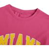 imageVerdusa Womens Summer Oversized Cute Shirt Graphic Print Short Sleeve Tunic Tops Casual Loose Drop Shoulder Crew Neck TeeHot Pink