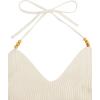 imageVerdusa Womens Crop Halter Tops Y2k Goth Clothes Crochet Cami Sleeveless Tie Backless Boho Knit Top CamisoleApricot