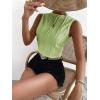 imageVerdusa Womens Sleeveless Mock Neck Textured Tank TopMint Green
