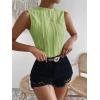imageVerdusa Womens Sleeveless Mock Neck Textured Tank TopMint Green
