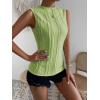 imageVerdusa Womens Sleeveless Mock Neck Textured Tank TopMint Green