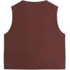 imageVerdusa Boys Pocket Front Buckle Sleeveless Cargo Vest JacketCoffee Brown