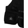 imageVerdusa Boys Pocket Front Buckle Sleeveless Cargo Vest JacketSolid Black
