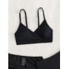 imageVerdusa Girls 3 Piece Bikini Swimwear Cute Swimsuits Bathing Suit High Waisted with Cover Up Beach SkirtBlack