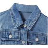 imageVerdusa Girls Denim Vest Button Down Fashion Sleeveless Jean Jacket Cute Crop TopsBlue