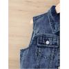 imageVerdusa Girls Denim Vest Button Down Fashion Sleeveless Jean Jacket Cute Crop TopsDark Blue