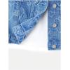 imageVerdusa Girls Denim Vest Button Down Fashion Sleeveless Jean Jacket Cute Crop TopsHeart Blue