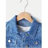 imageVerdusa Girls Denim Vest Button Down Fashion Sleeveless Jean Jacket Cute Crop TopsHeart Blue