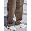 imageVerdusa Mens High Waist Loose Jeans Baggy Straight Leg Denim Pants TrousersBrown
