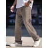 imageVerdusa Mens High Waist Loose Jeans Baggy Straight Leg Denim Pants TrousersCoffee Brown