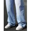 imageVerdusa Mens High Waist Loose Jeans Baggy Straight Leg Denim Pants TrousersLight Wash