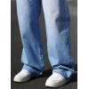 imageVerdusa Mens High Waist Loose Jeans Baggy Straight Leg Denim Pants TrousersMedium Wash