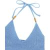 imageVerdusa Womens Crop Halter Tops Y2k Goth Clothes Crochet Cami Sleeveless Tie Backless Boho Knit Top CamisoleBlue
