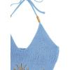 imageVerdusa Womens Crop Halter Tops Y2k Goth Clothes Crochet Cami Sleeveless Tie Backless Boho Knit Top CamisoleBlue