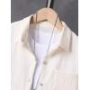 imageVerdusa Boys 2 Piece Outfit Linen Set Vacation Short Sets Button Down Shirt and Elastic Waist Shorts Casual ClothesApricot