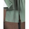 imageVerdusa Boys 2 Piece Outfit Linen Set Vacation Short Sets Button Down Shirt and Elastic Waist Shorts Casual ClothesDark Green
