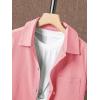 imageVerdusa Boys 2 Piece Outfit Linen Set Vacation Short Sets Button Down Shirt and Elastic Waist Shorts Casual ClothesLight Pink
