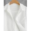 imageVerdusa Boys 2 Piece Outfit Linen Set Vacation Short Sets Button Down Shirt and Elastic Waist Shorts Casual ClothesWhite
