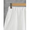 imageVerdusa Boys 2 Piece Outfit Linen Set Vacation Short Sets Button Down Shirt and Elastic Waist Shorts Casual ClothesWhite