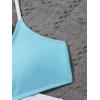imageVerdusa Girls 4 Piece Swimwear Crisscross Bikini Sets with Tropical Print Cover UpBlue