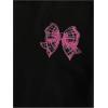 imageVerdusa Girls Coquette Bow Top Round Neck Short Sleeve Cute Graphic TeesBow Black