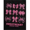 imageVerdusa Girls Coquette Bow Top Round Neck Short Sleeve Cute Graphic TeesBow Black