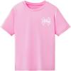 imageVerdusa Girls Coquette Bow Top Round Neck Short Sleeve Cute Graphic TeesBow Pink