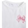 imageVerdusa Girls Coquette Bow Top Round Neck Short Sleeve Cute Graphic TeesBow White