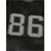 imageVerdusa Mens Jersey Shirt Crochet Tops Short Sleeve Letter Print Vintage Lightweight Pullover SweaterBlack