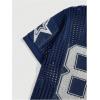 imageVerdusa Mens Jersey Shirt Crochet Tops Short Sleeve Letter Print Vintage Lightweight Pullover SweaterDark Blue