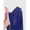imageVerdusa Mens Jersey Shirt Crochet Tops Short Sleeve Letter Print Vintage Lightweight Pullover SweaterRoyal Blue