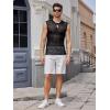 imageVerdusa Mens Knitted Tank Top Sleeveless Round Neck Pullover Shirt UndershirtBlack