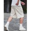 imageVerdusa Mens Ripped Distressed Raw Trim High Waist Straight Leg Denim ShortsApricot