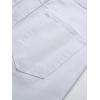 imageVerdusa Mens Ripped Distressed Raw Trim High Waist Straight Leg Denim ShortsWhite