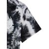 imageVerdusa Mens Tie Dye Short Sleeve Round Neck Graphic Tee TopsBlack