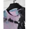 imageVerdusa Mens Tie Dye Short Sleeve Round Neck Graphic Tee TopsBlack Purple