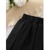imageVerdusa Toddler Girls Elastic Waist Short A Line Skater Pleated SkirtBlack