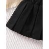 imageVerdusa Toddler Girls Elastic Waist Short A Line Skater Pleated SkirtBlack